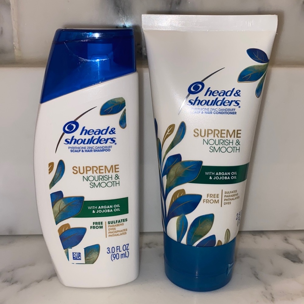 NEW - HEAD AND SHOULDERS SUPREME NOURISH & SMOOTH SHAMPOO AND CONDITIONER SET